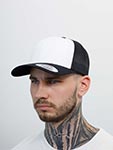 Бейсболка FLEXFIT арт. 6606CF (черный / белый)